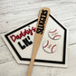 Personalized Father's Day Sign | Daddy's Lil' Sluggers
