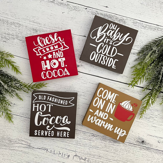 Hot Cocoa Themed Signs