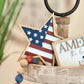 Patriotic Wooden Decorative Stars