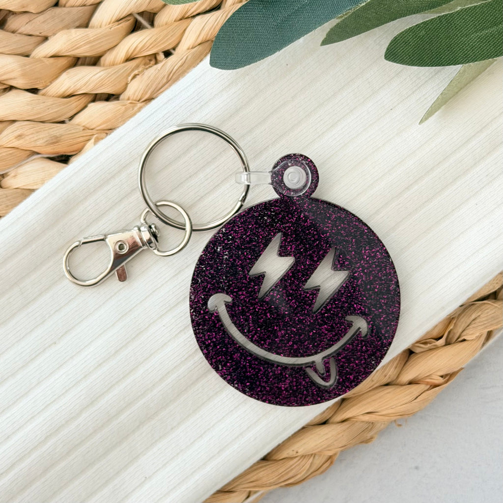 Smiley Face Keychain