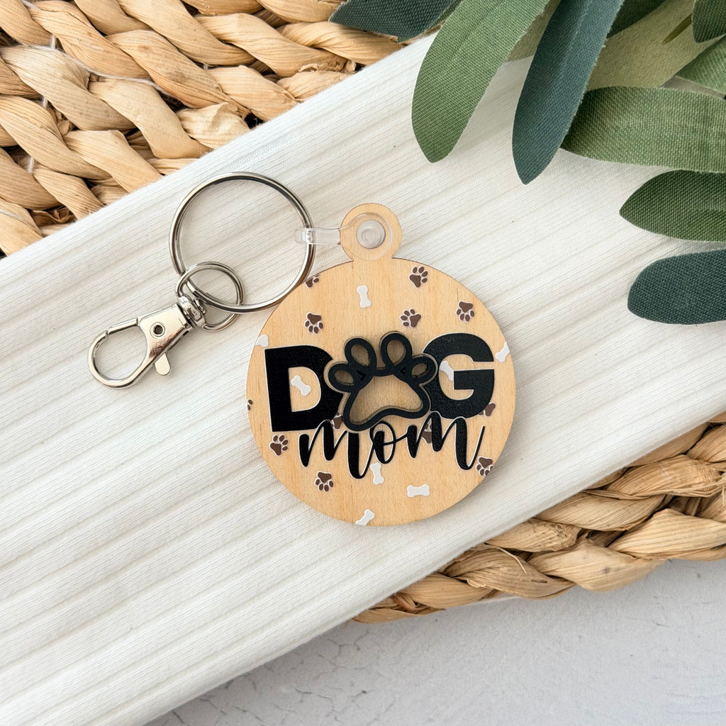 Dog Mom Keychain