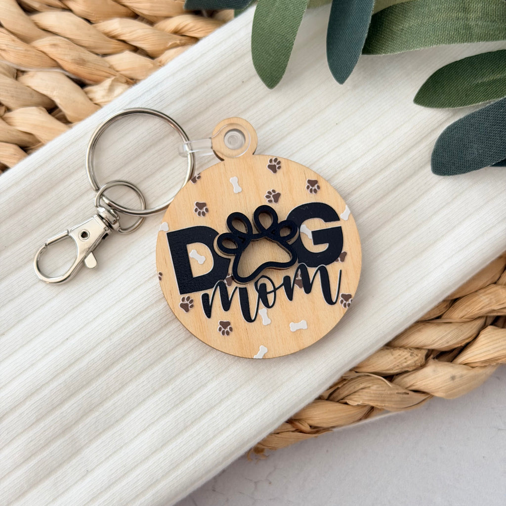 Dog Mom Keychain