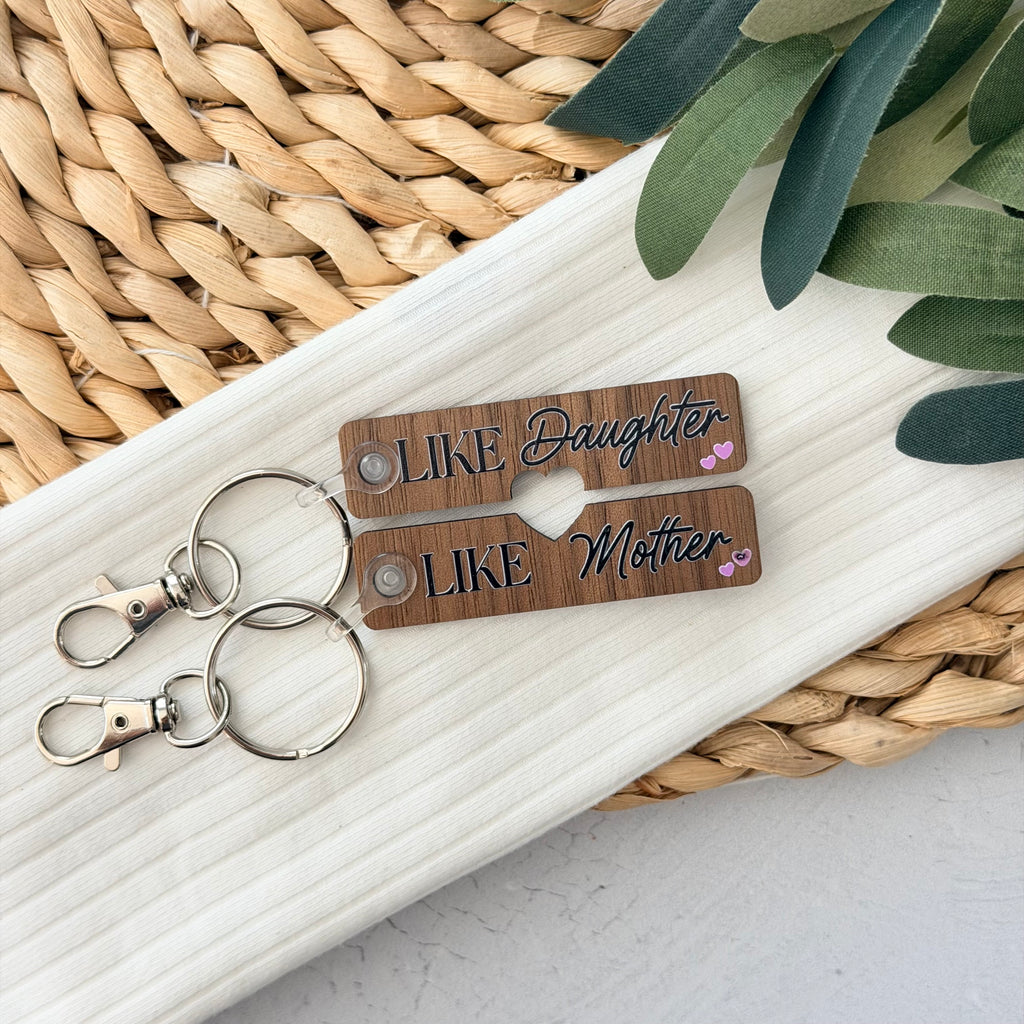 Like Mother Like Daughter Keychain Set