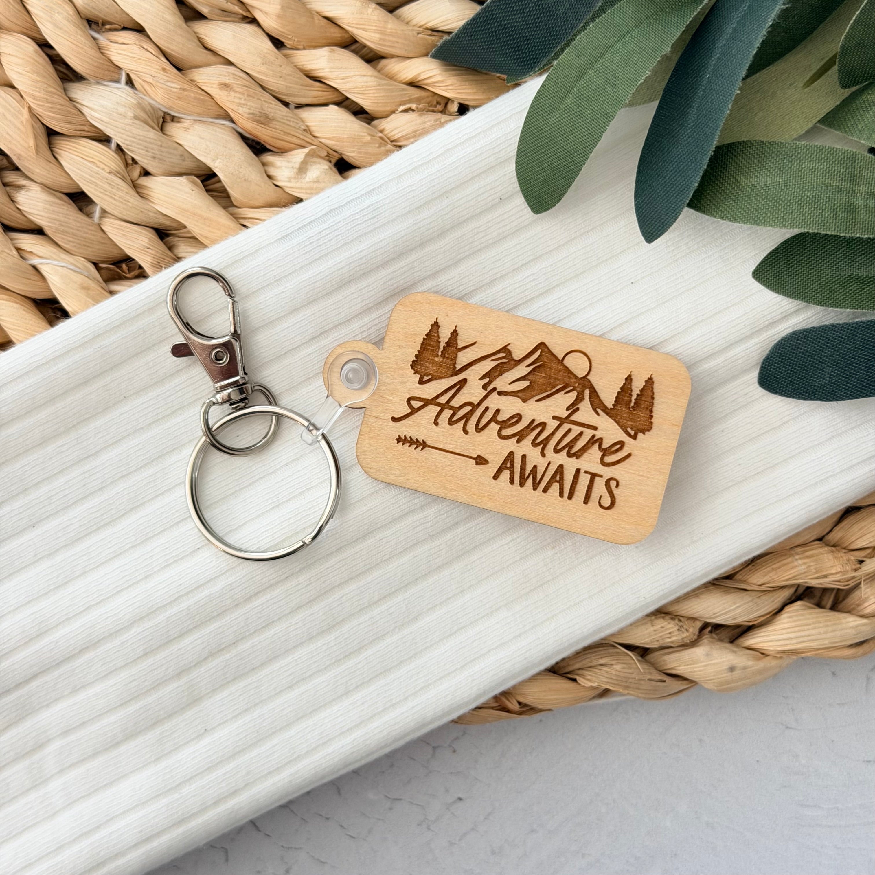 Adventure Awaits Keychain