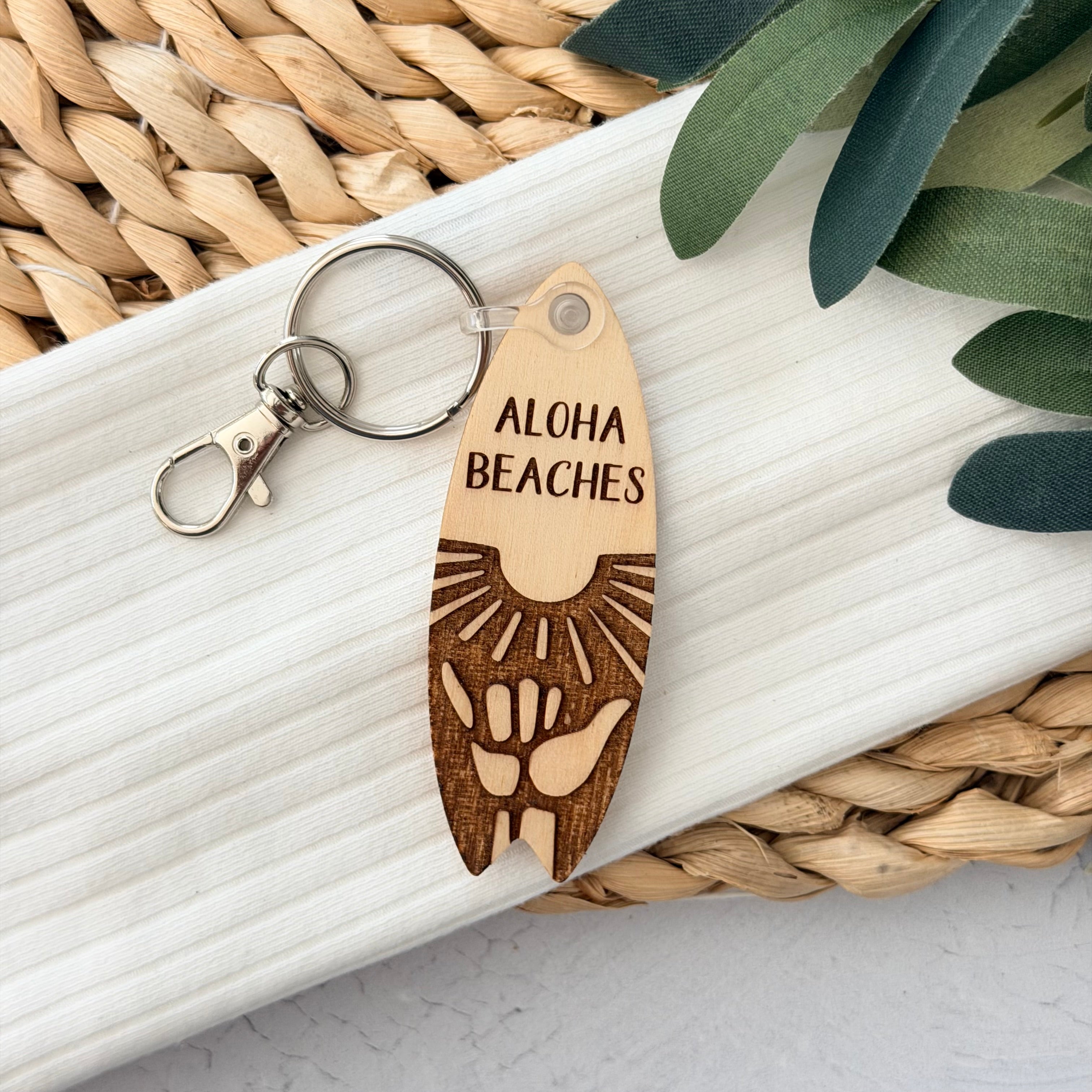 Aloha Beaches Keychain