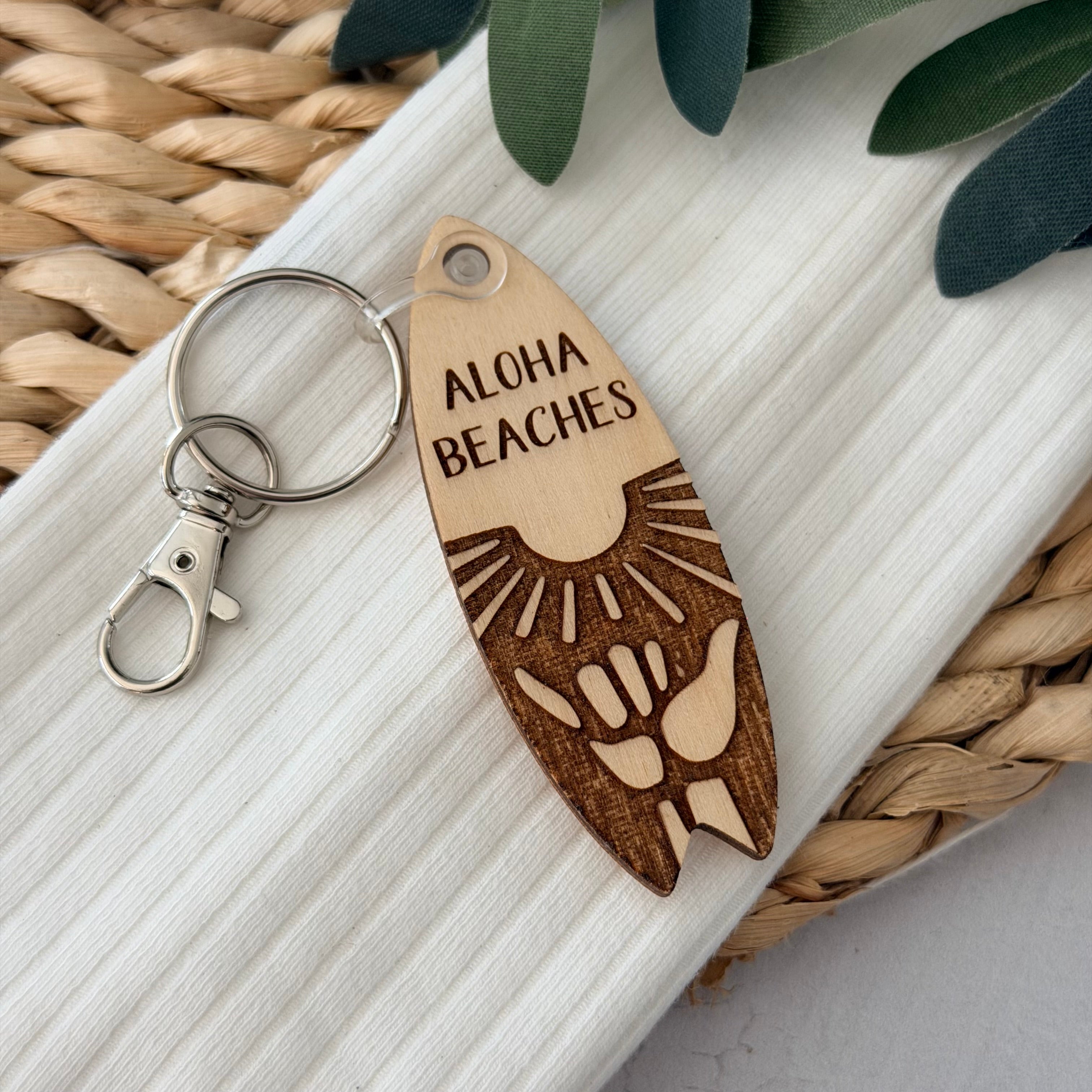 Aloha Beaches Keychain