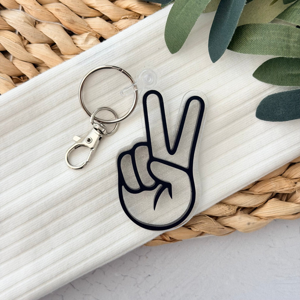 Peace Sign Keychain