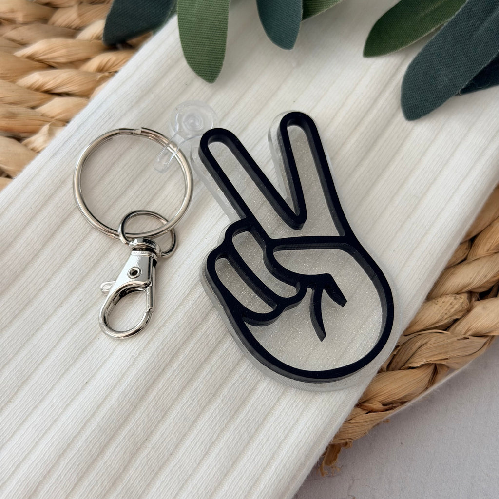 Peace Sign Keychain