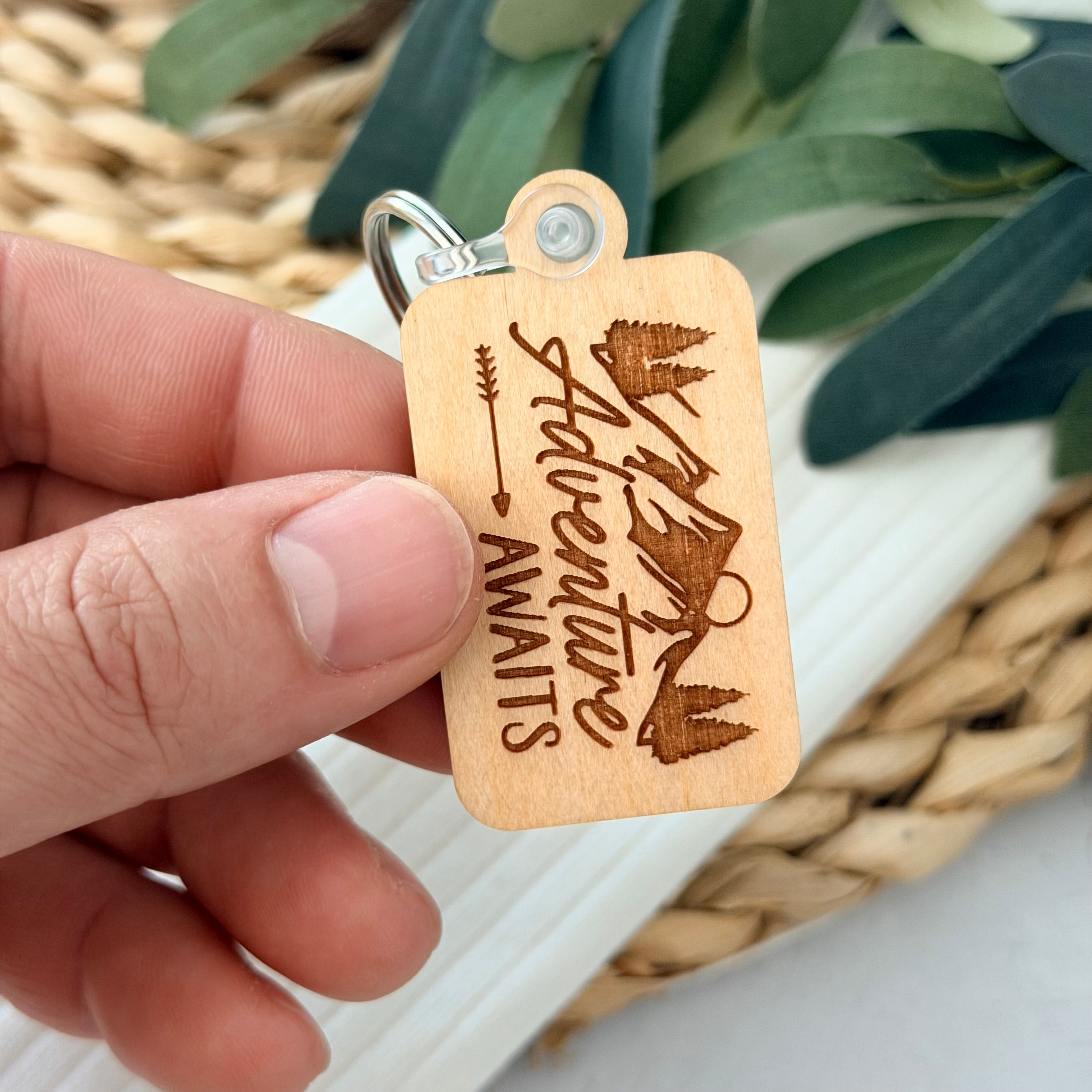 Adventure Awaits Keychain