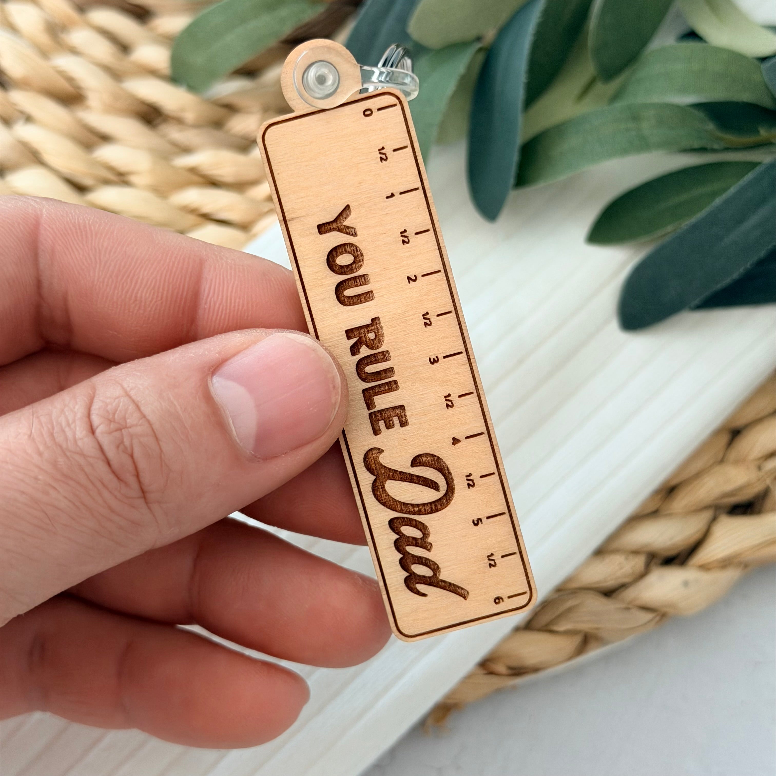You Rule Dad Keychain