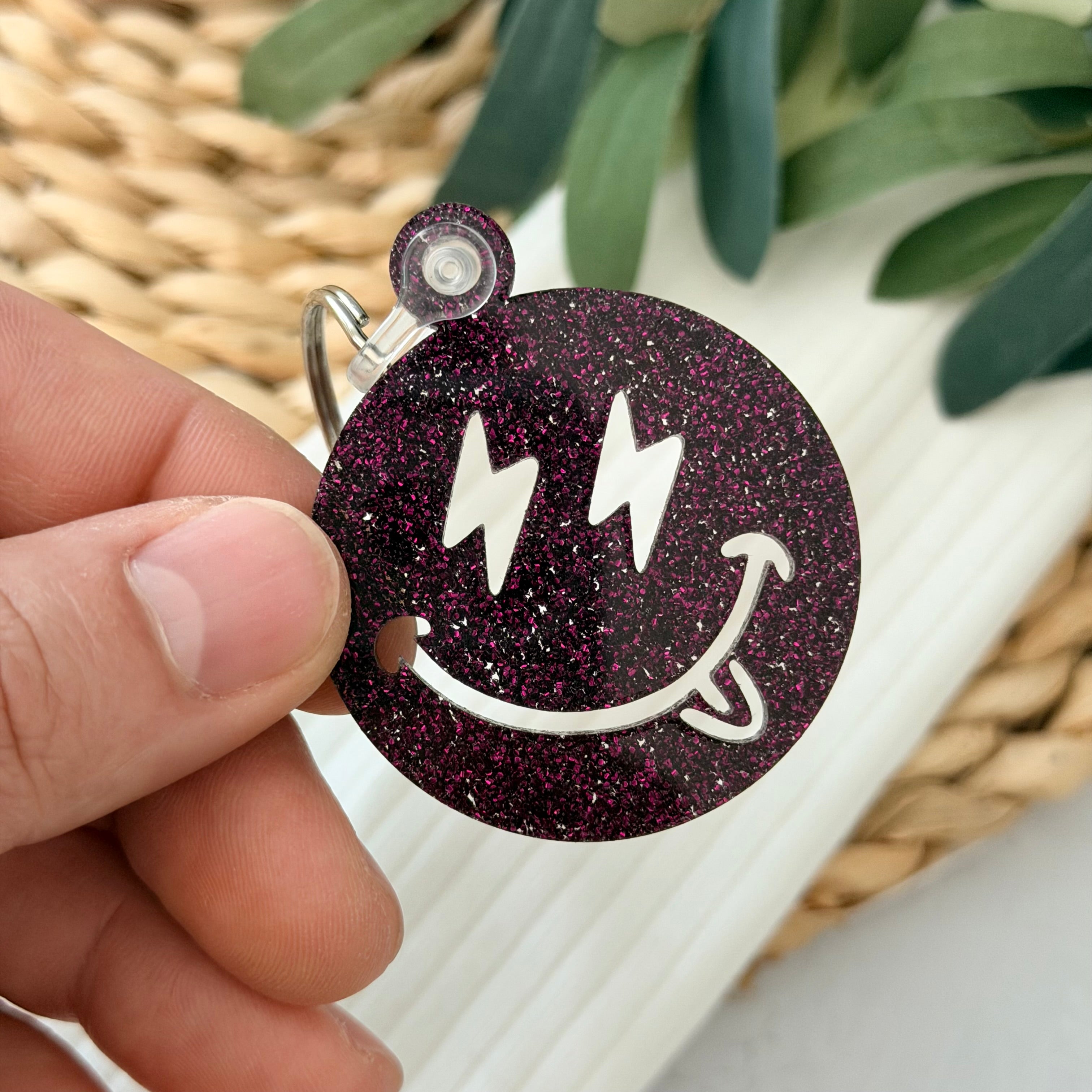 Smiley Face Keychain