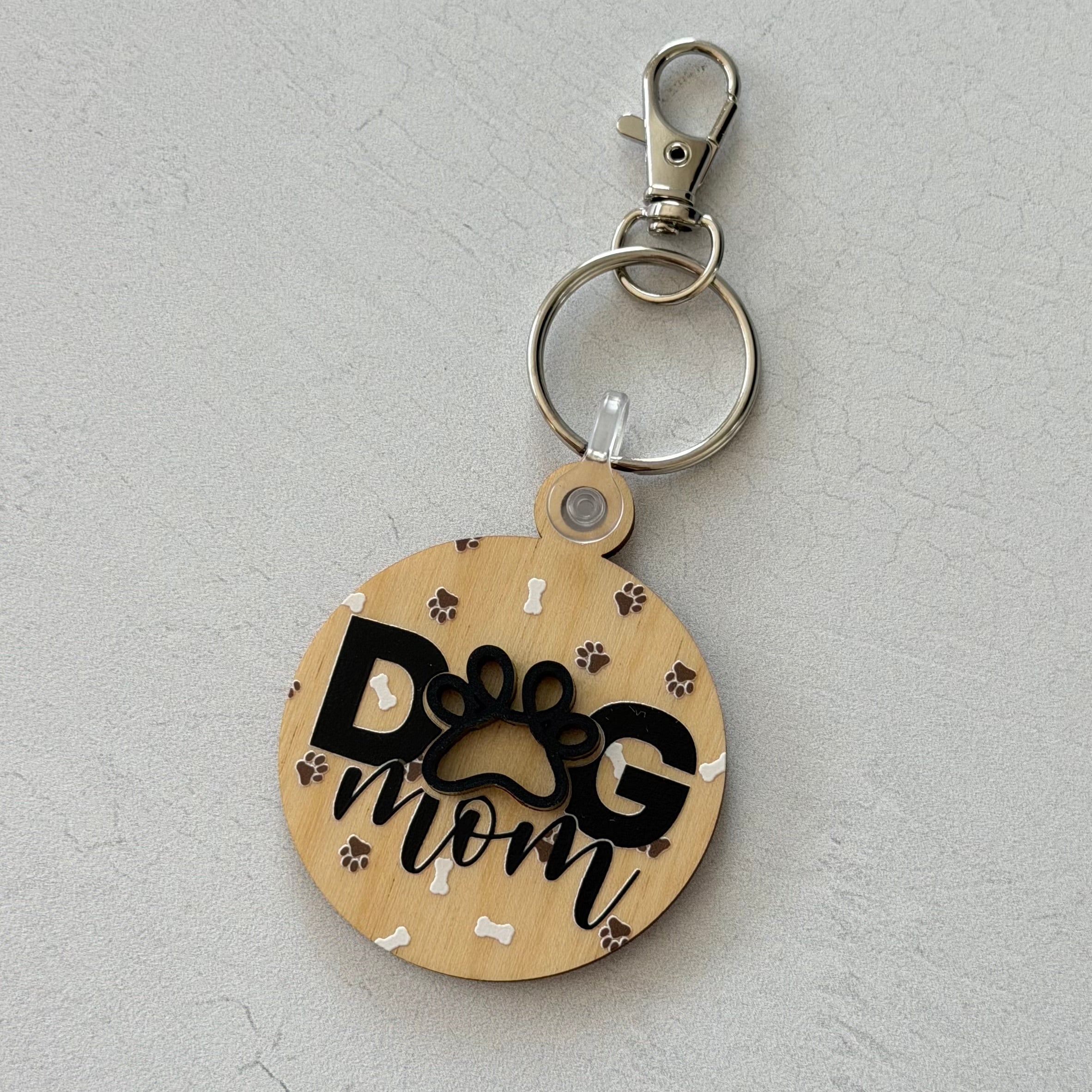 Dog Mom Keychain