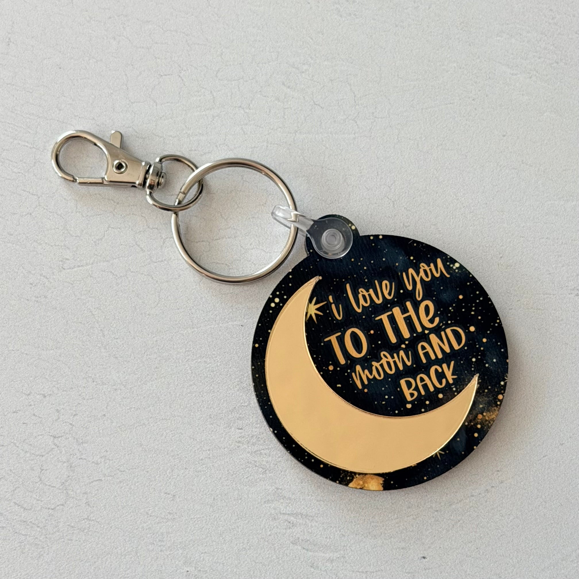 I Love You To The Moon And Back Keychain