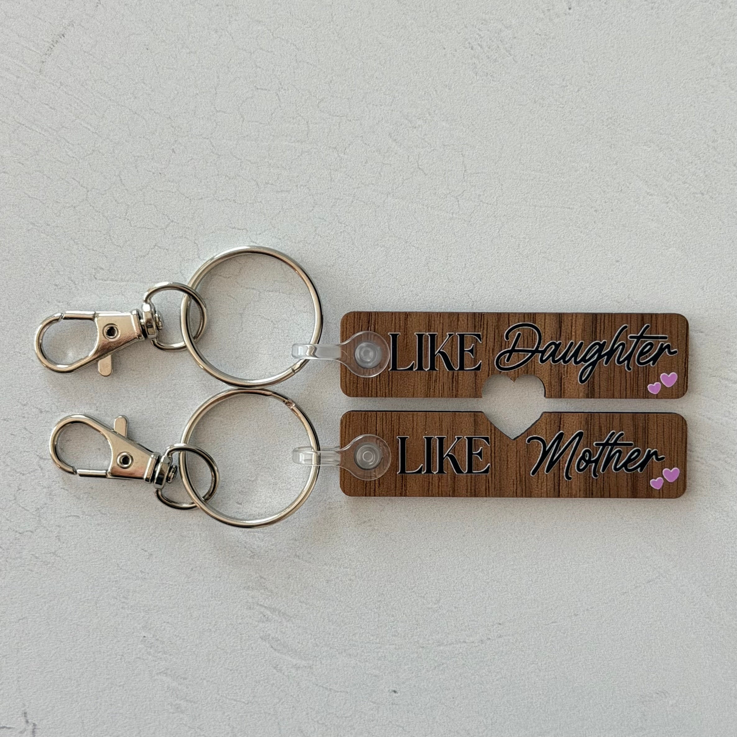 Like Mother Like Daughter Keychain Set