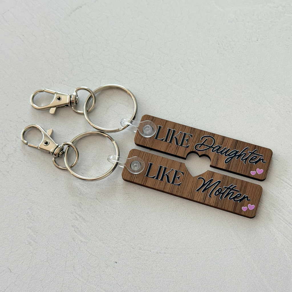 Like Mother Like Daughter Keychain Set