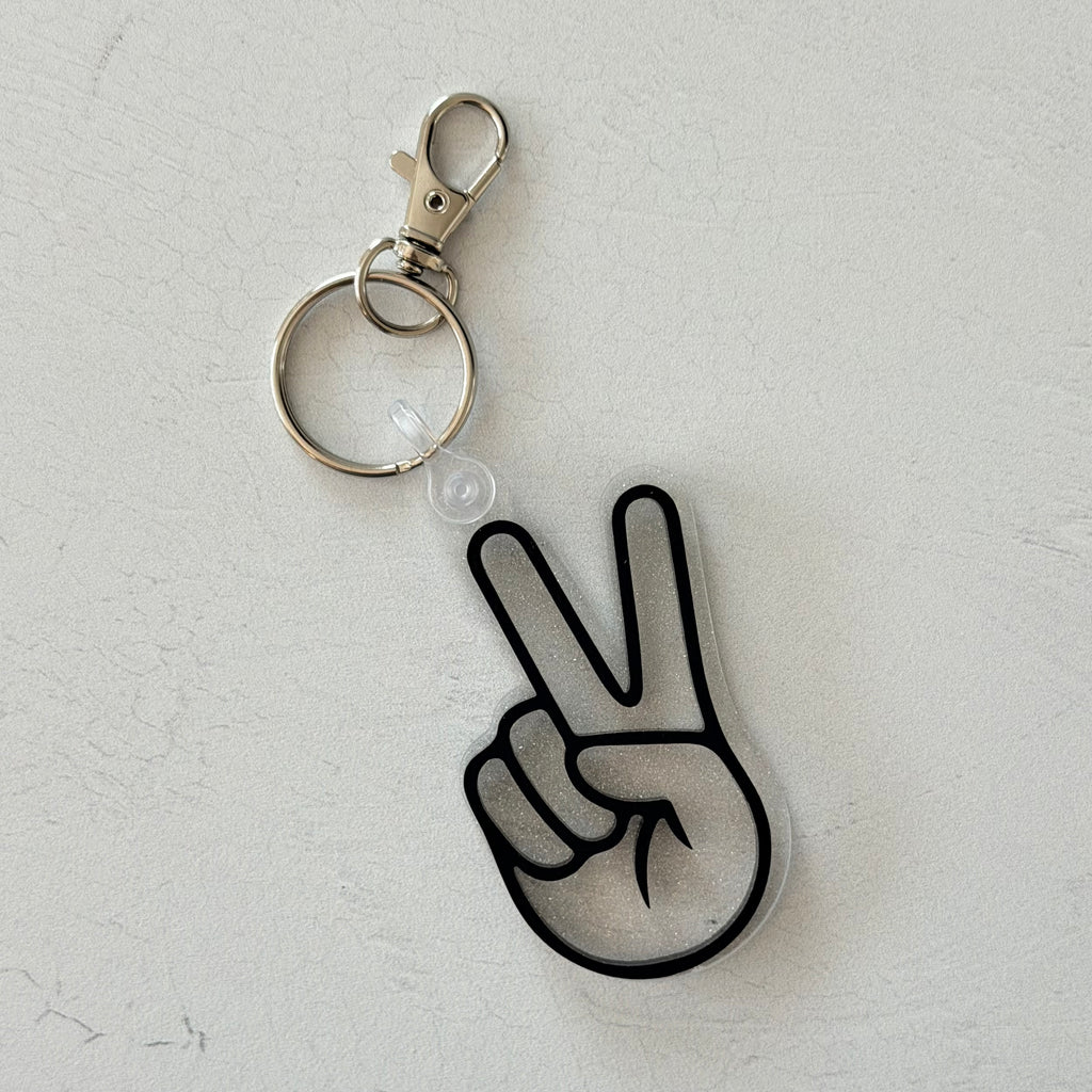 Peace Sign Keychain