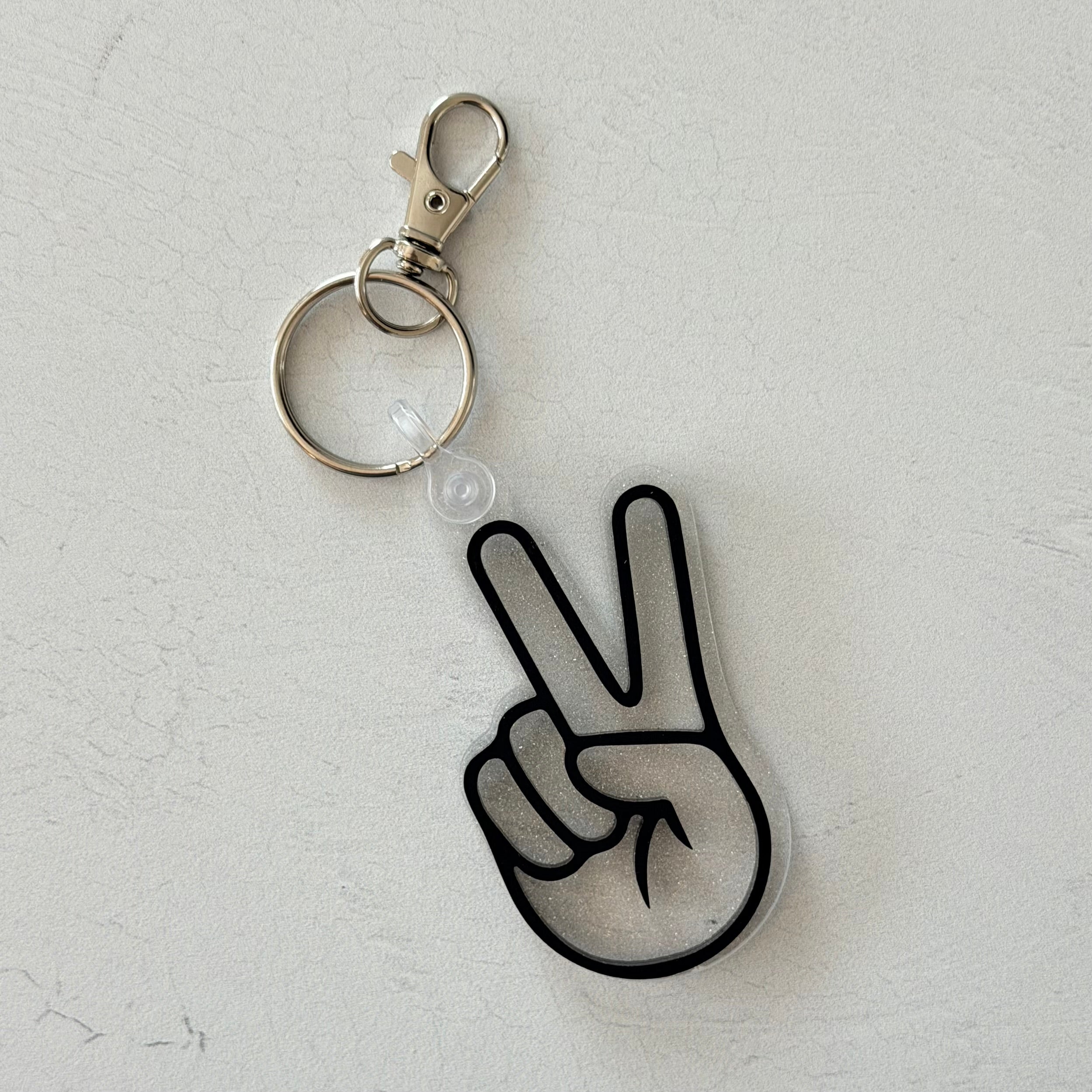 Peace Sign Keychain