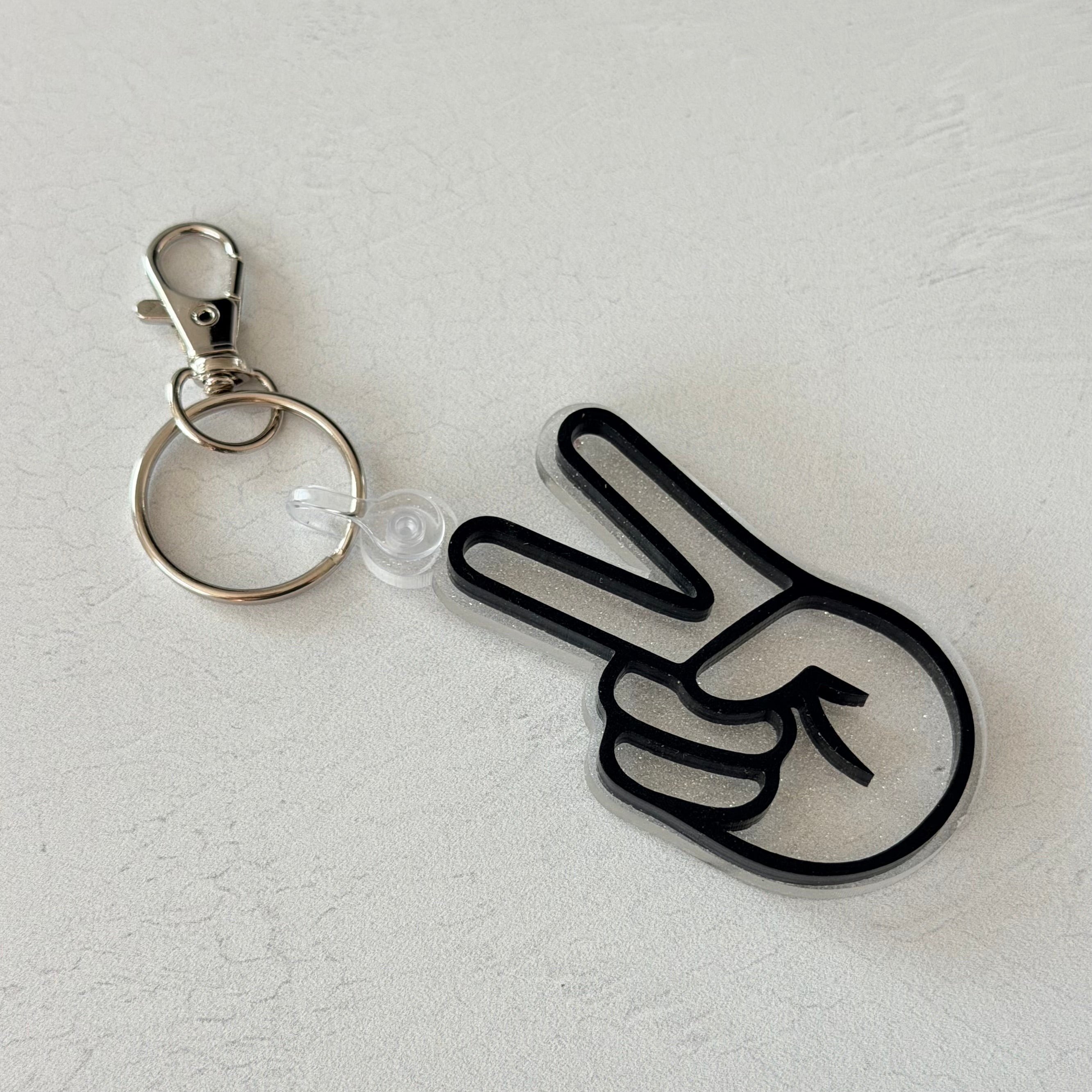 Peace Sign Keychain