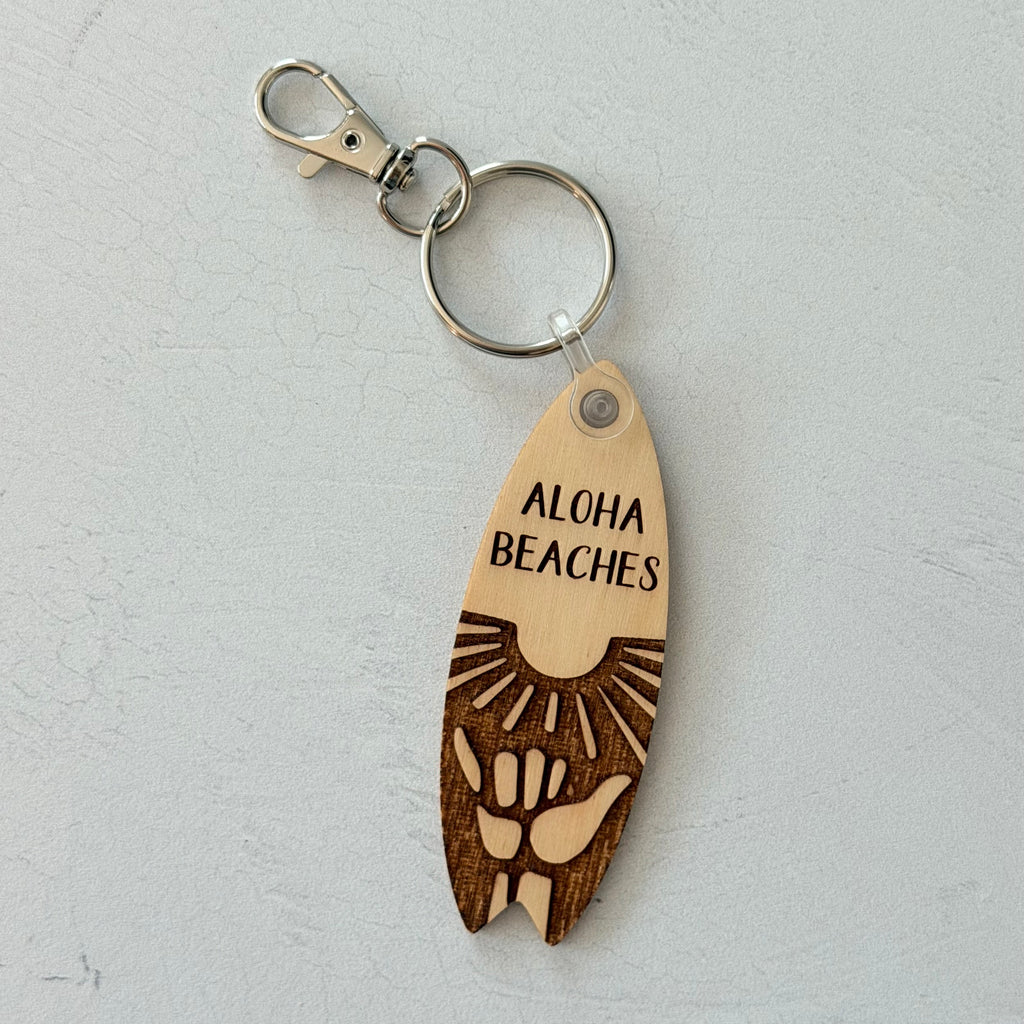 Aloha Beaches Keychain
