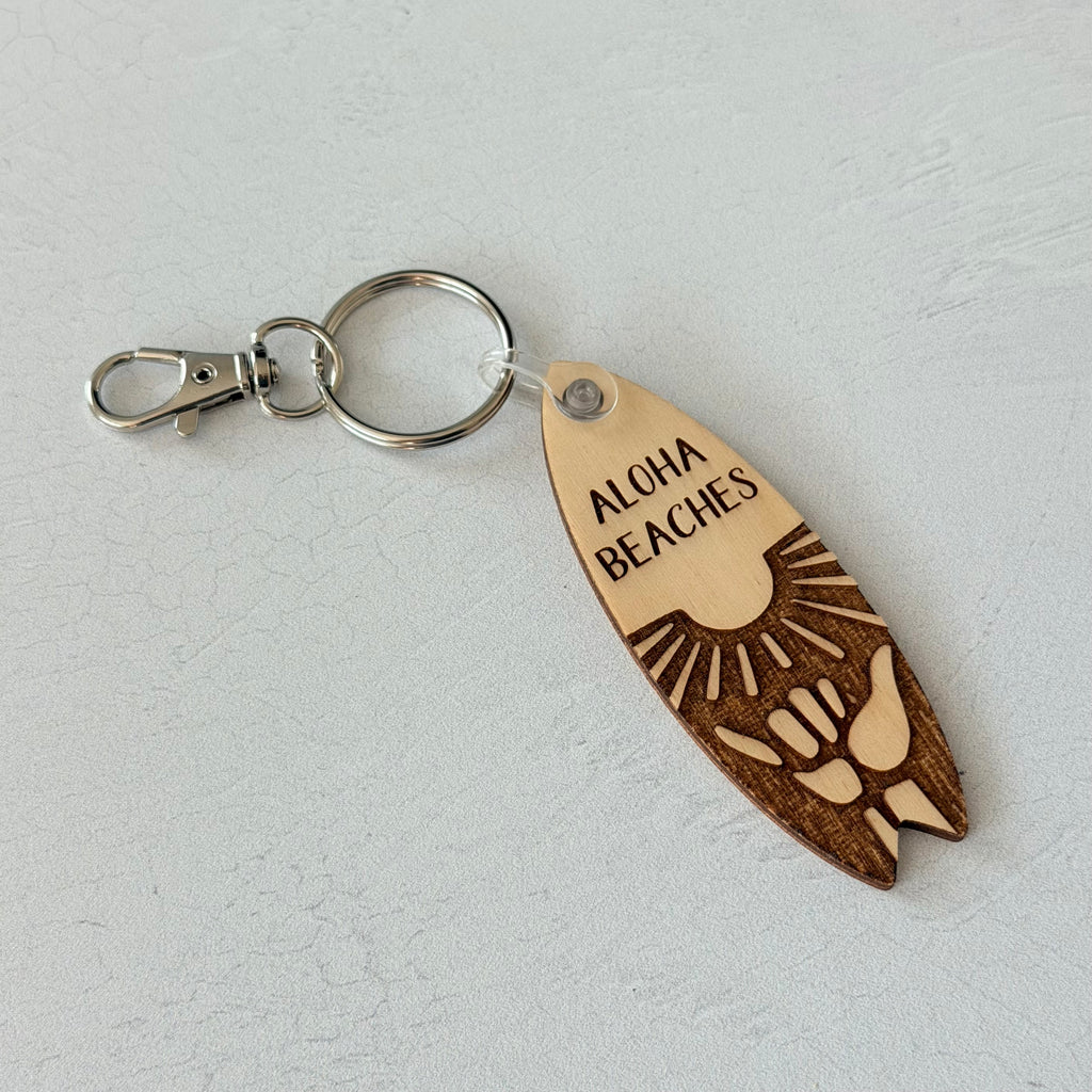 Aloha Beaches Keychain