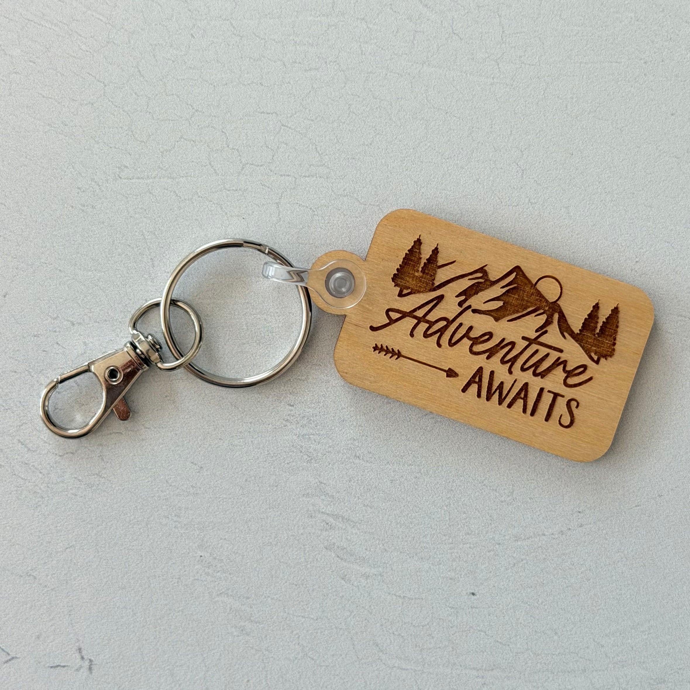 Adventure Awaits Keychain