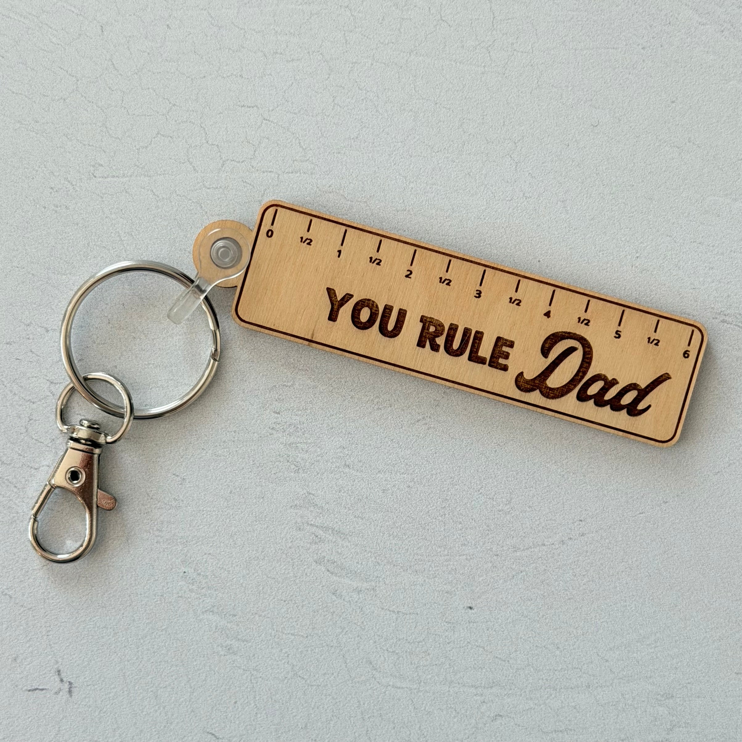 You Rule Dad Keychain