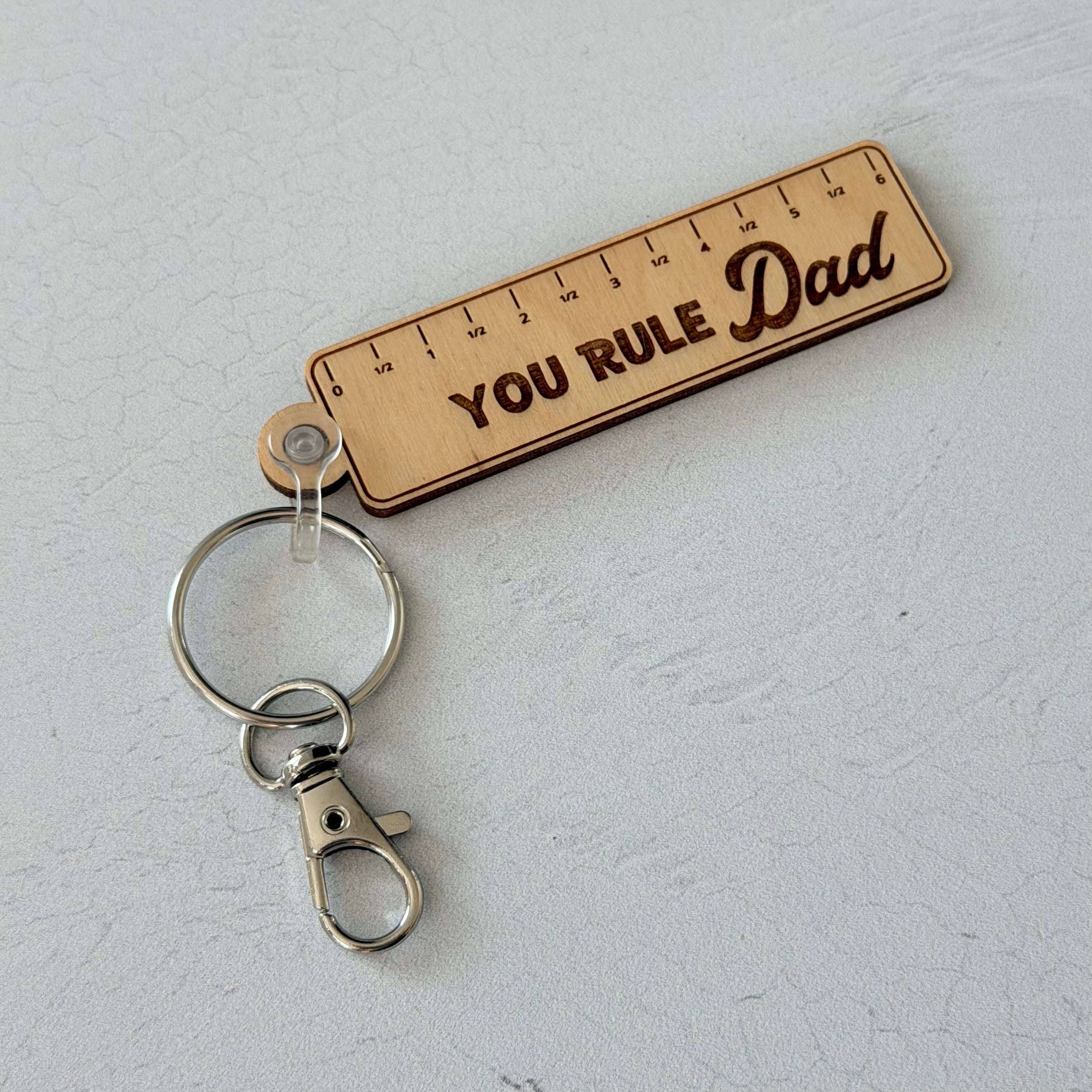 You Rule Dad Keychain