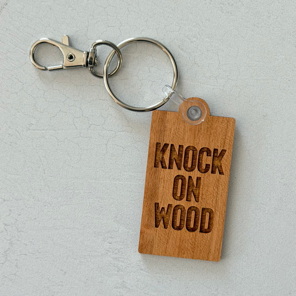 Knock On Wood Keychain