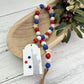 4th Of July Wooden Bead Garland