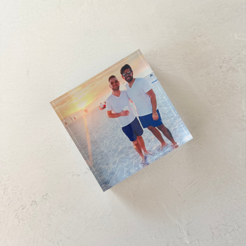 Personalized Square Photo Block