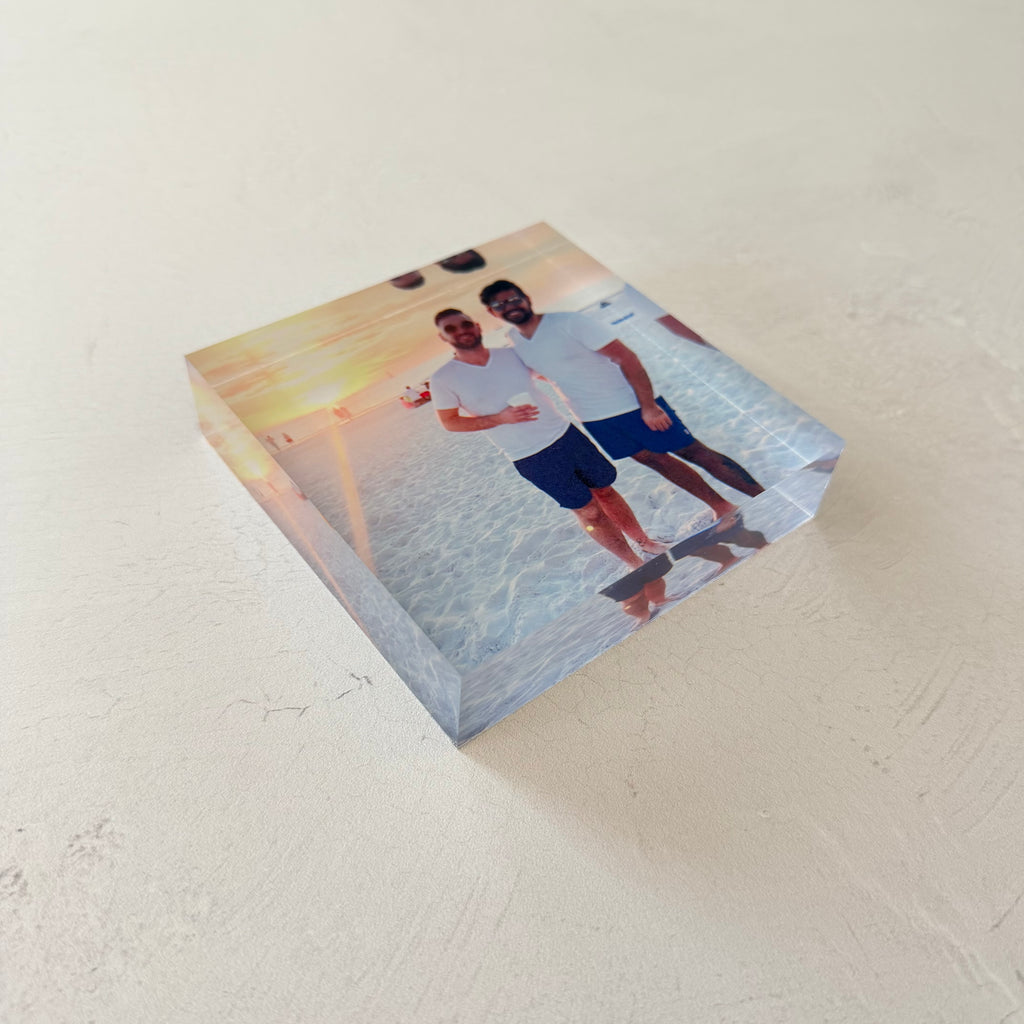 Personalized Square Photo Block