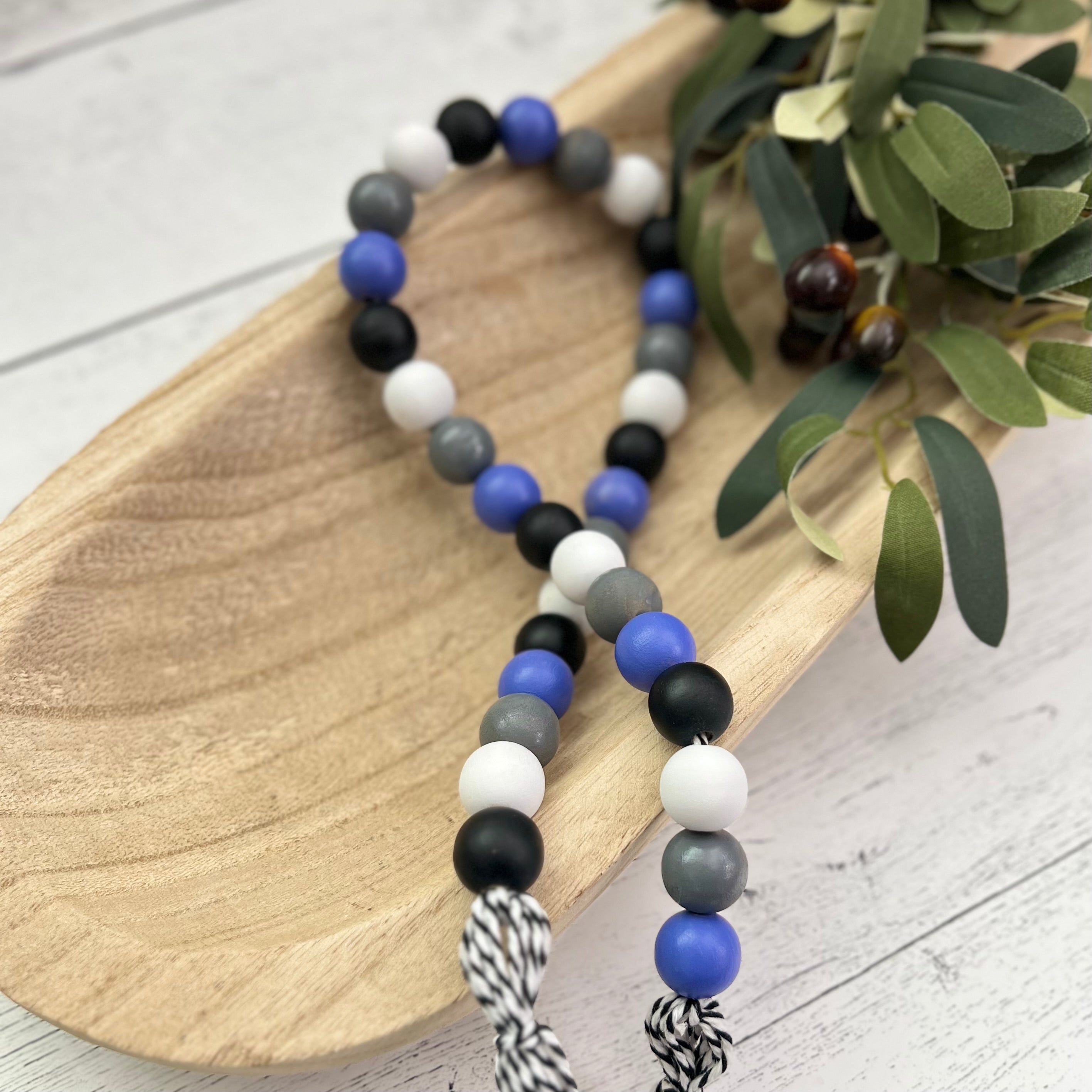 Zodiac Themed Wooden Bead Garland
