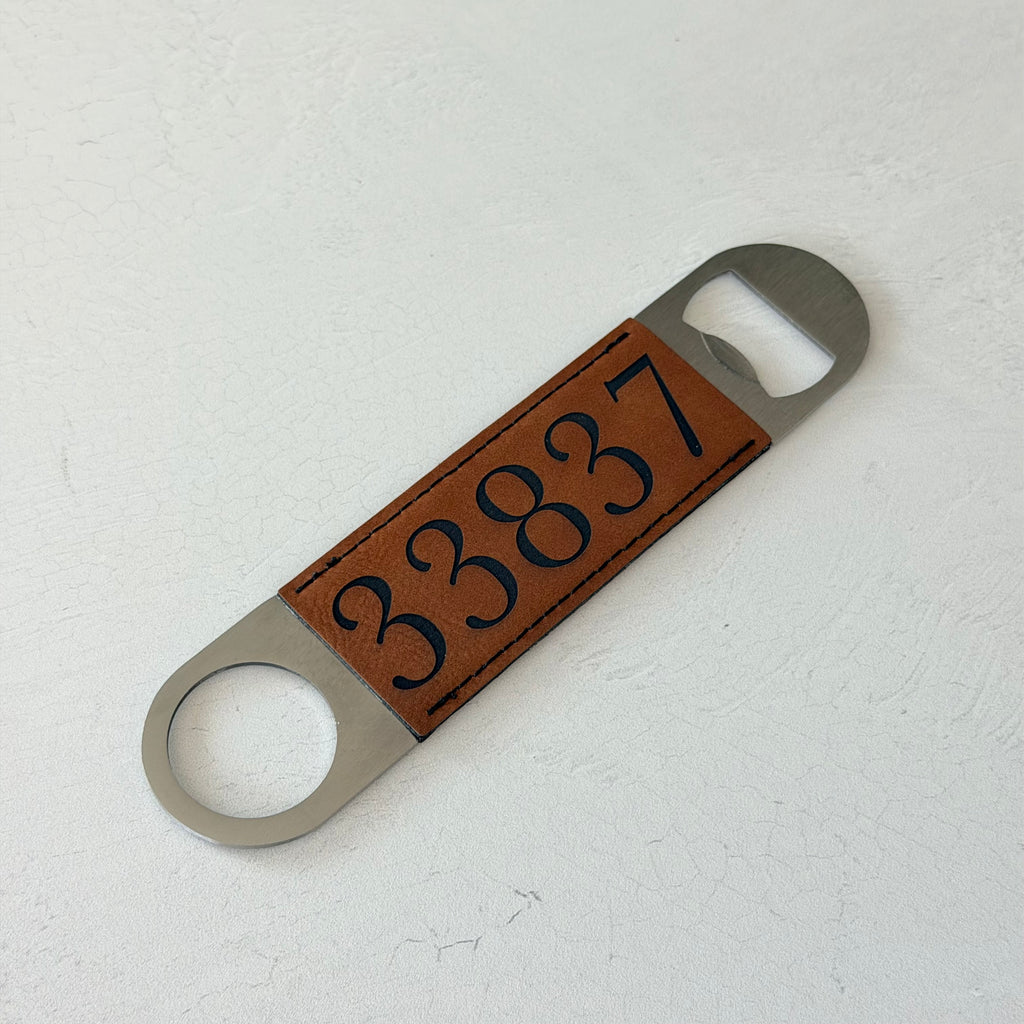Personalized Zip Code Bottle Opener