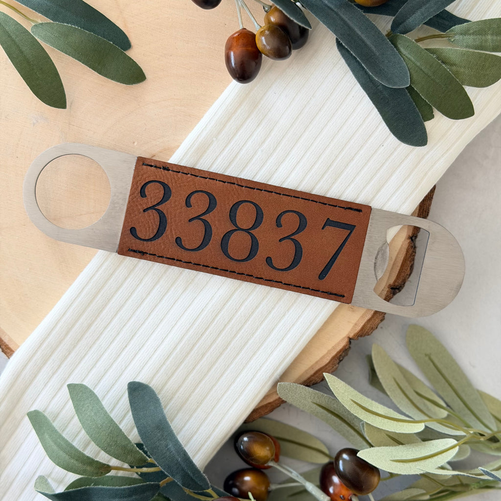 Personalized Zip Code Bottle Opener