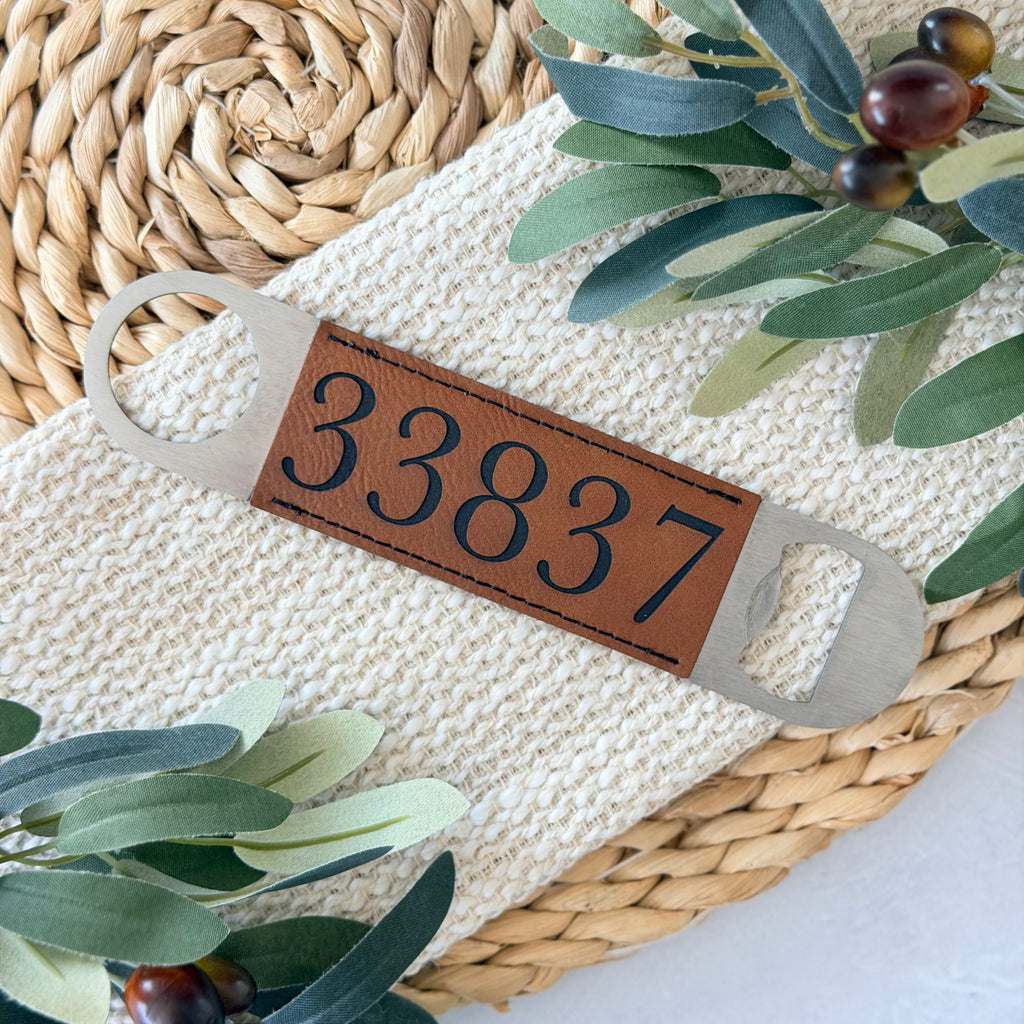 Personalized Zip Code Bottle Opener