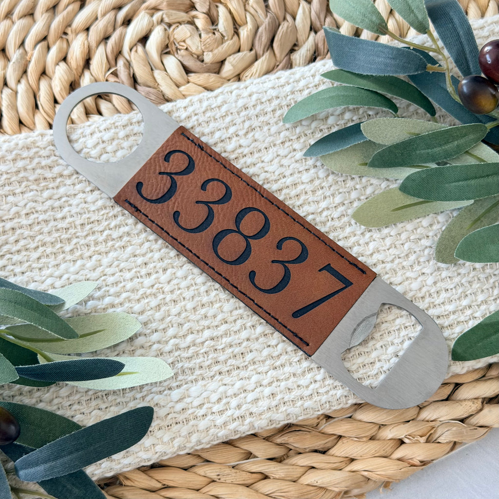 Personalized Zip Code Bottle Opener