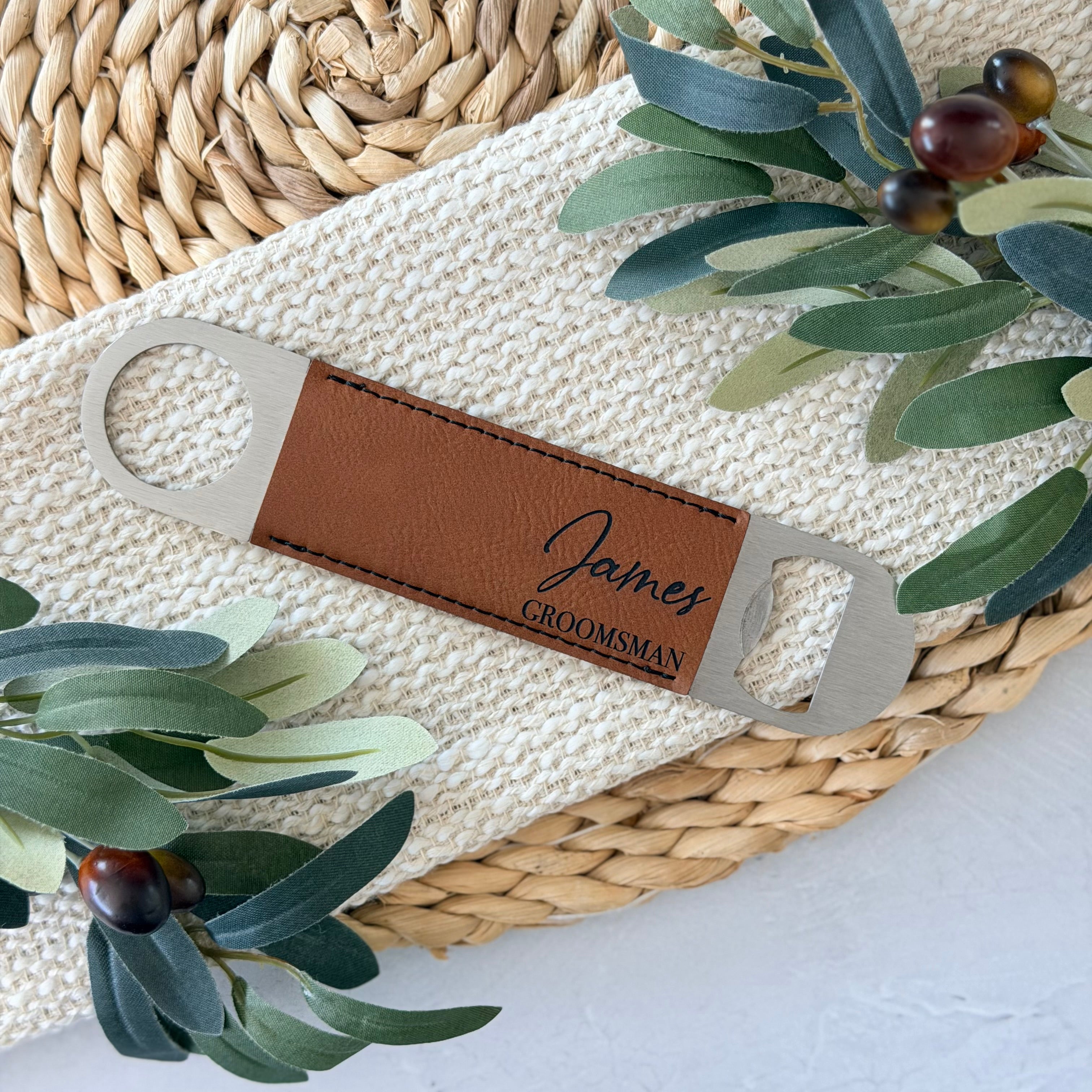 Personalized Groomsman Bottle Opener