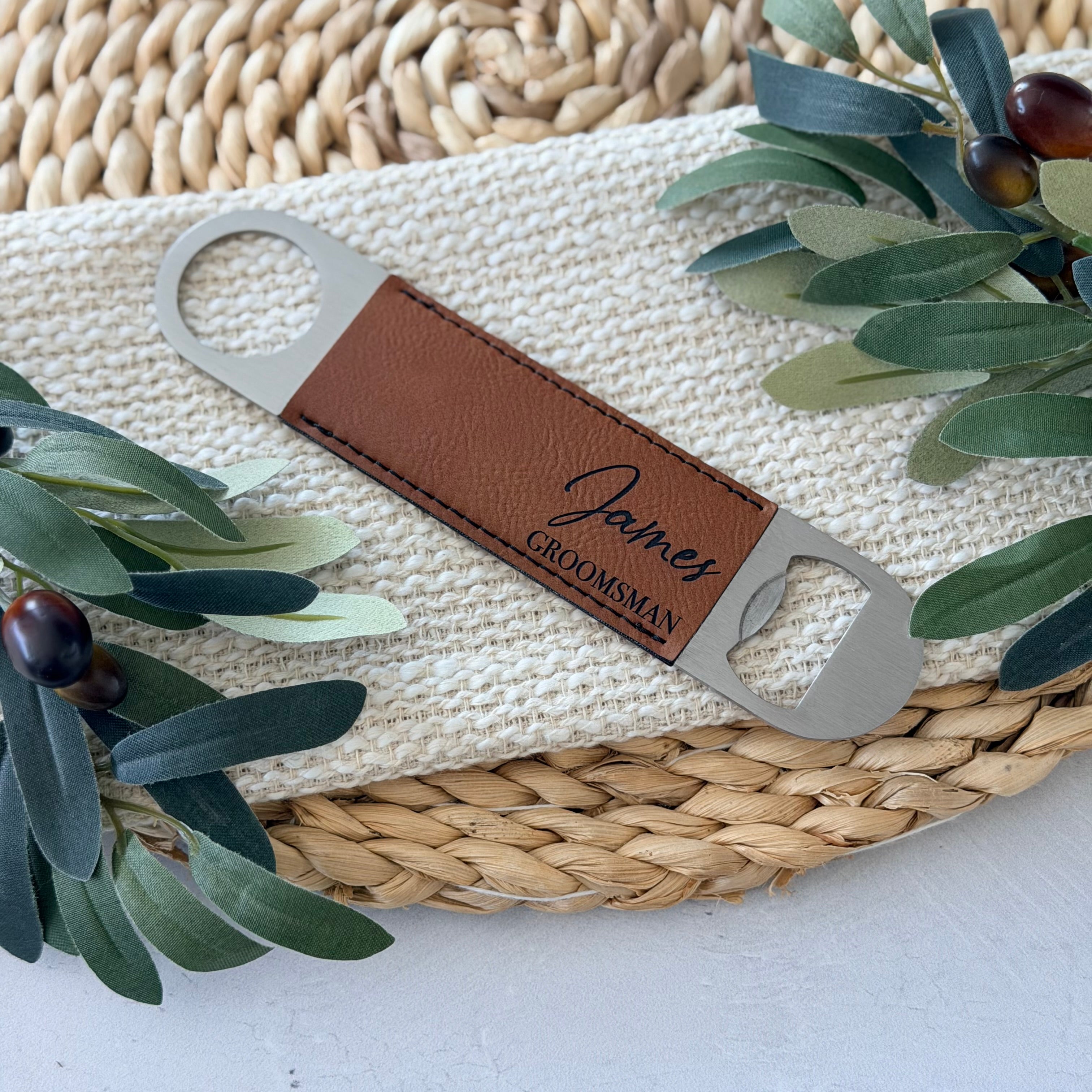 Personalized Groomsman Bottle Opener