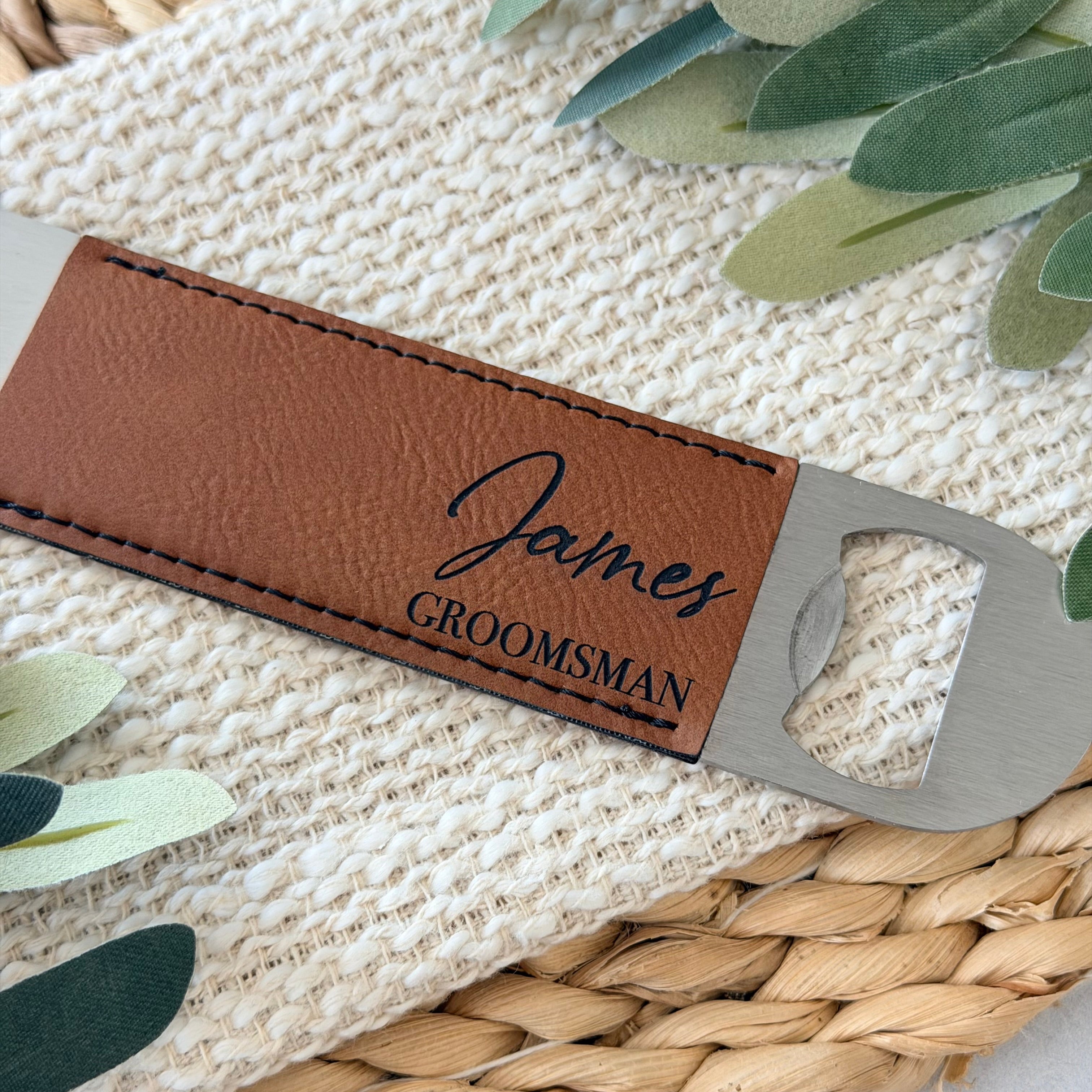 Personalized Groomsman Bottle Opener
