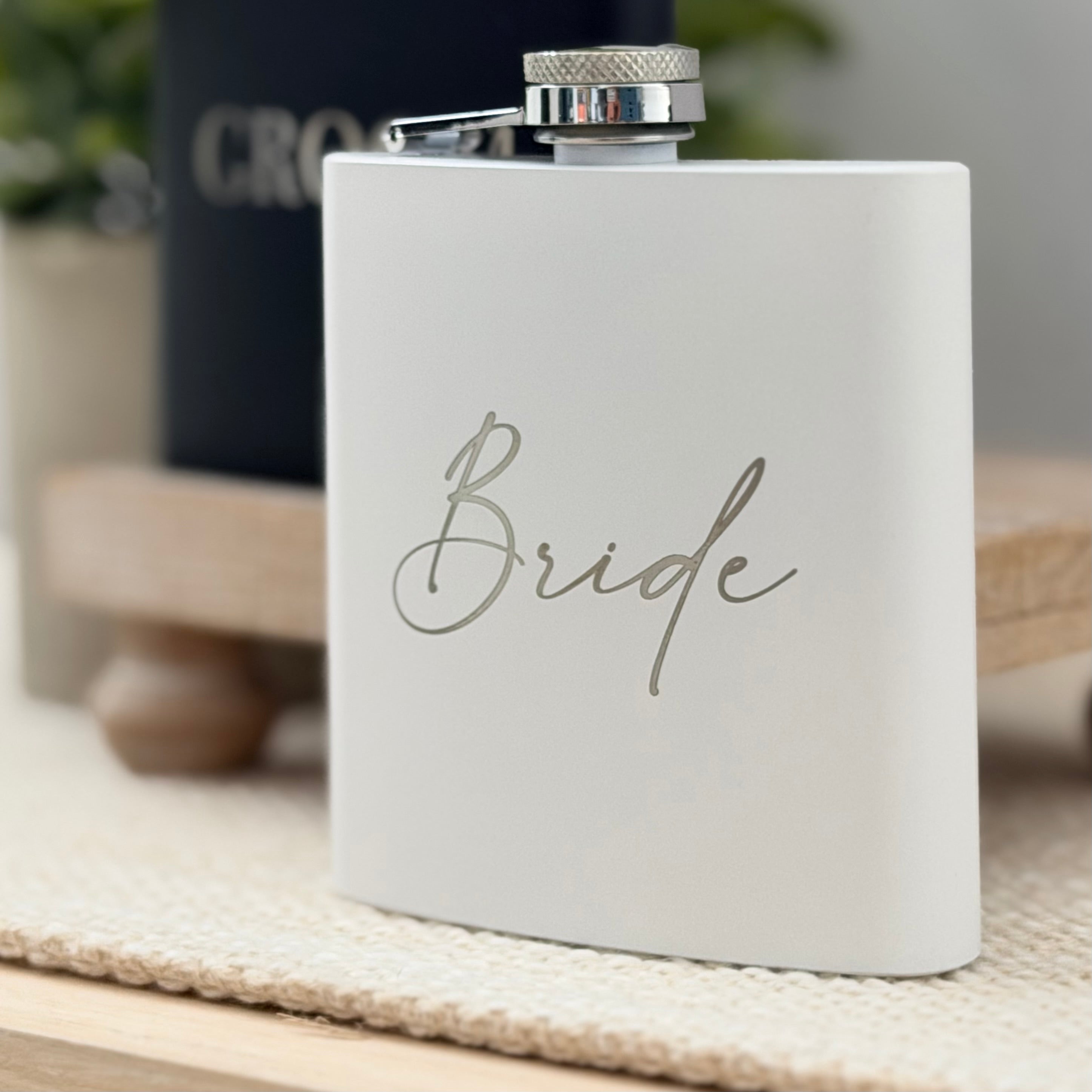 Bride and Groom Flask Set