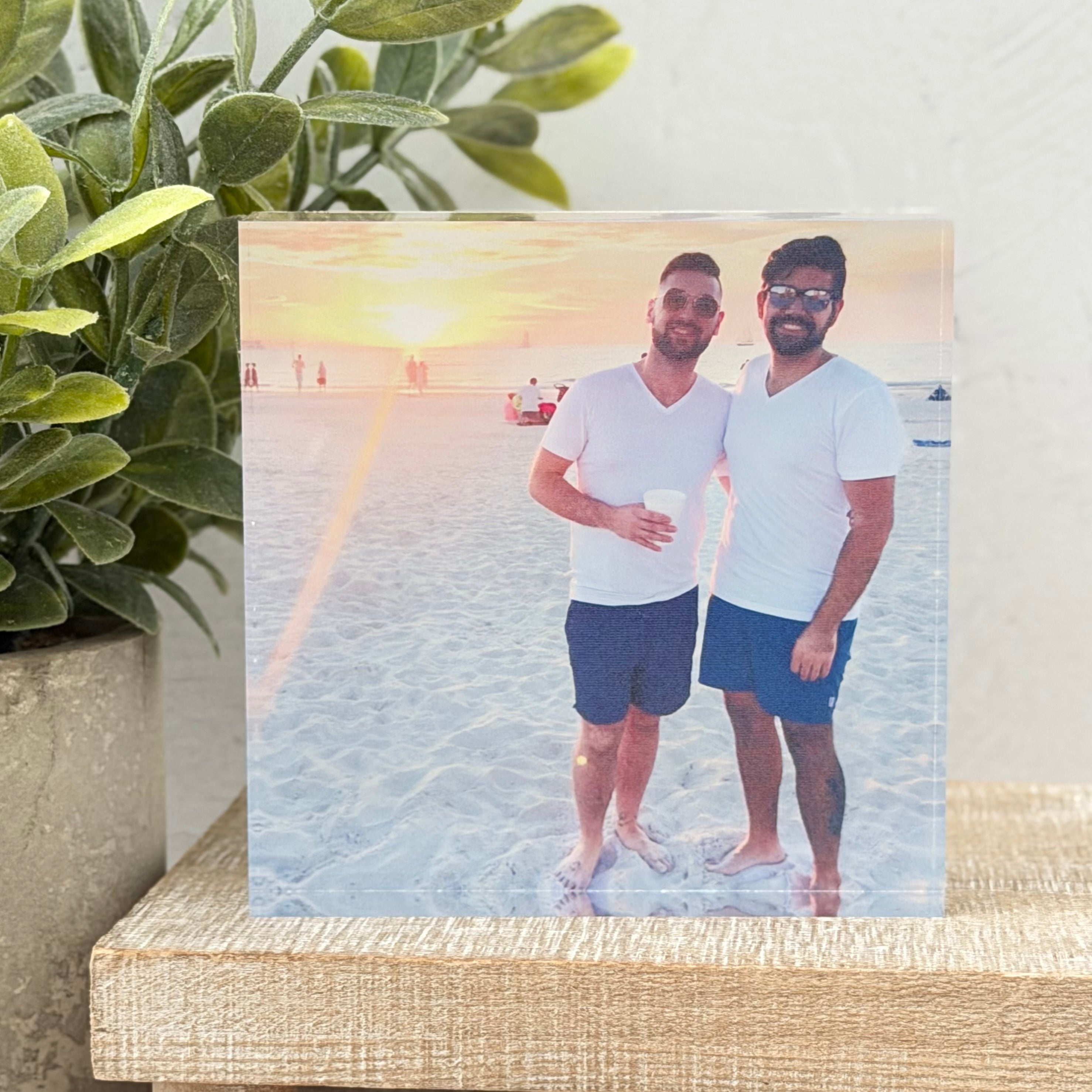 Personalized Square Photo Block