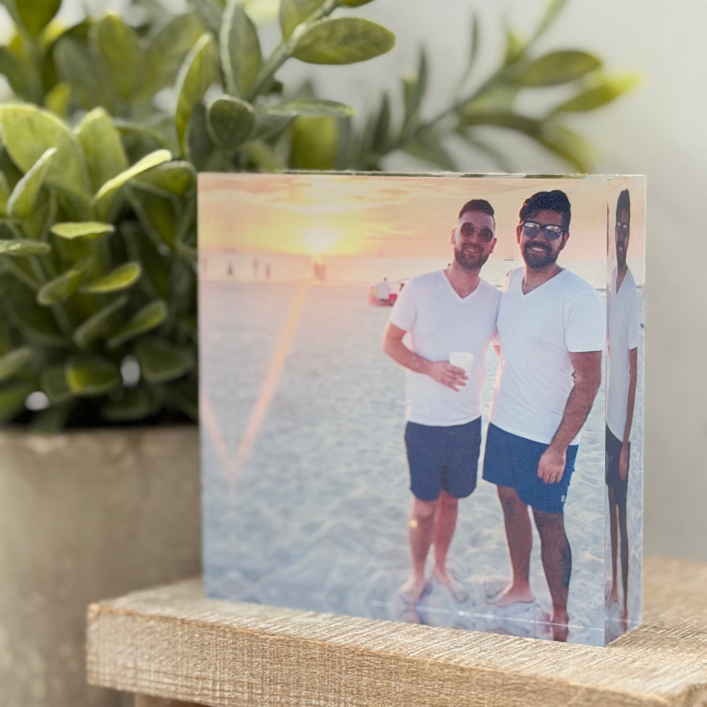 Personalized Square Photo Block