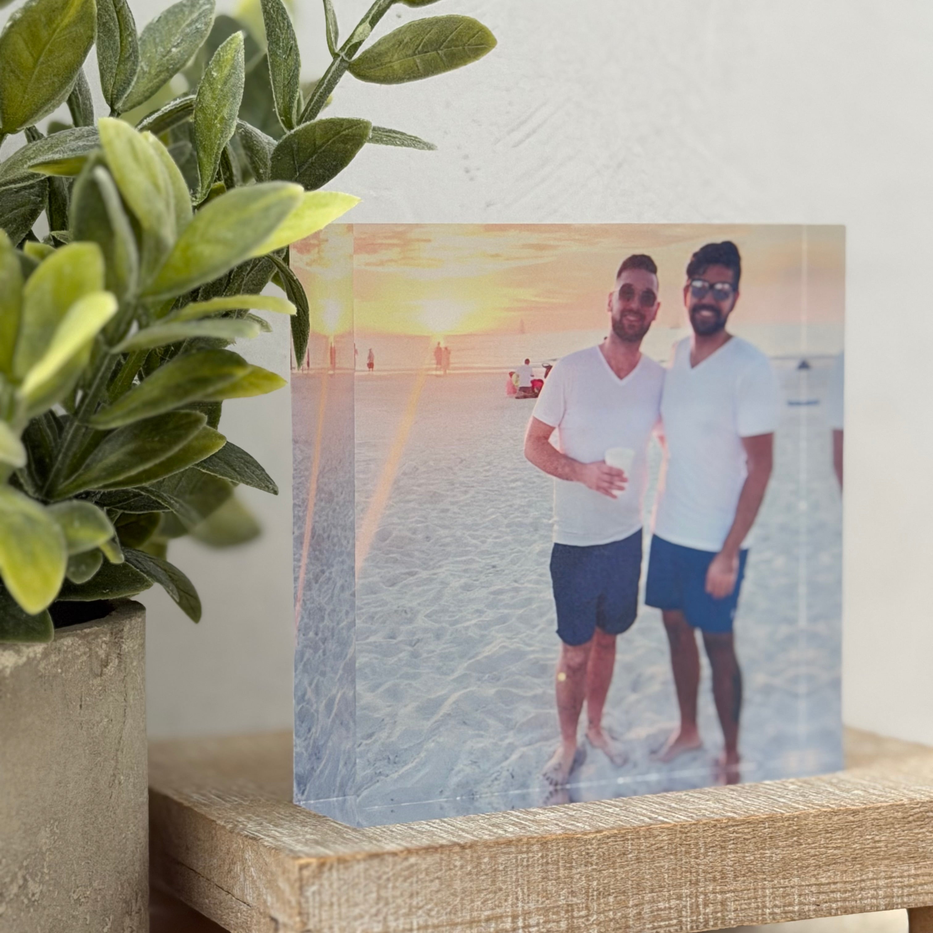 Personalized Square Photo Block