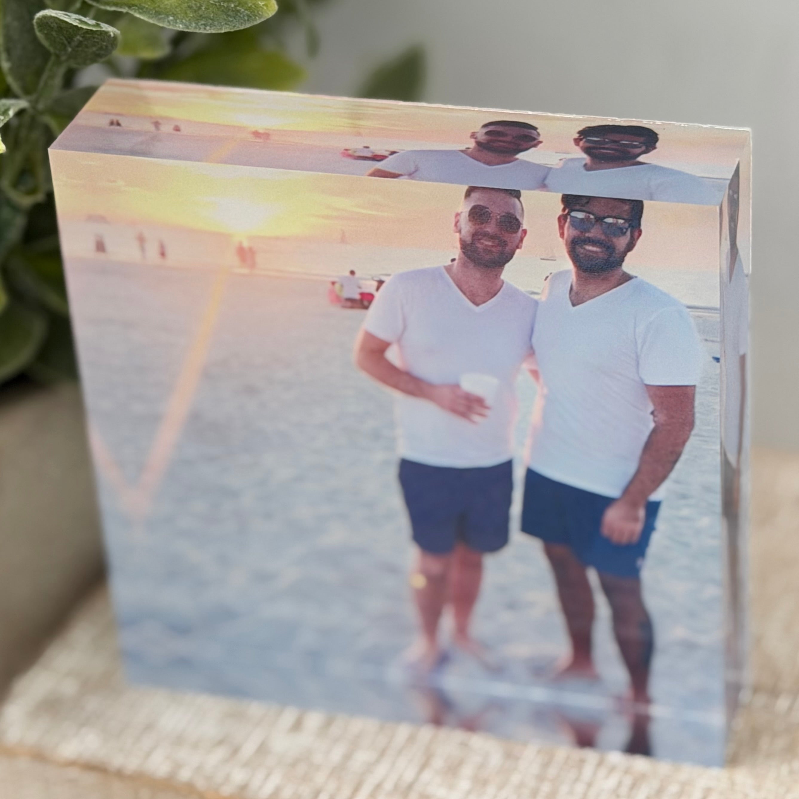 Personalized Square Photo Block