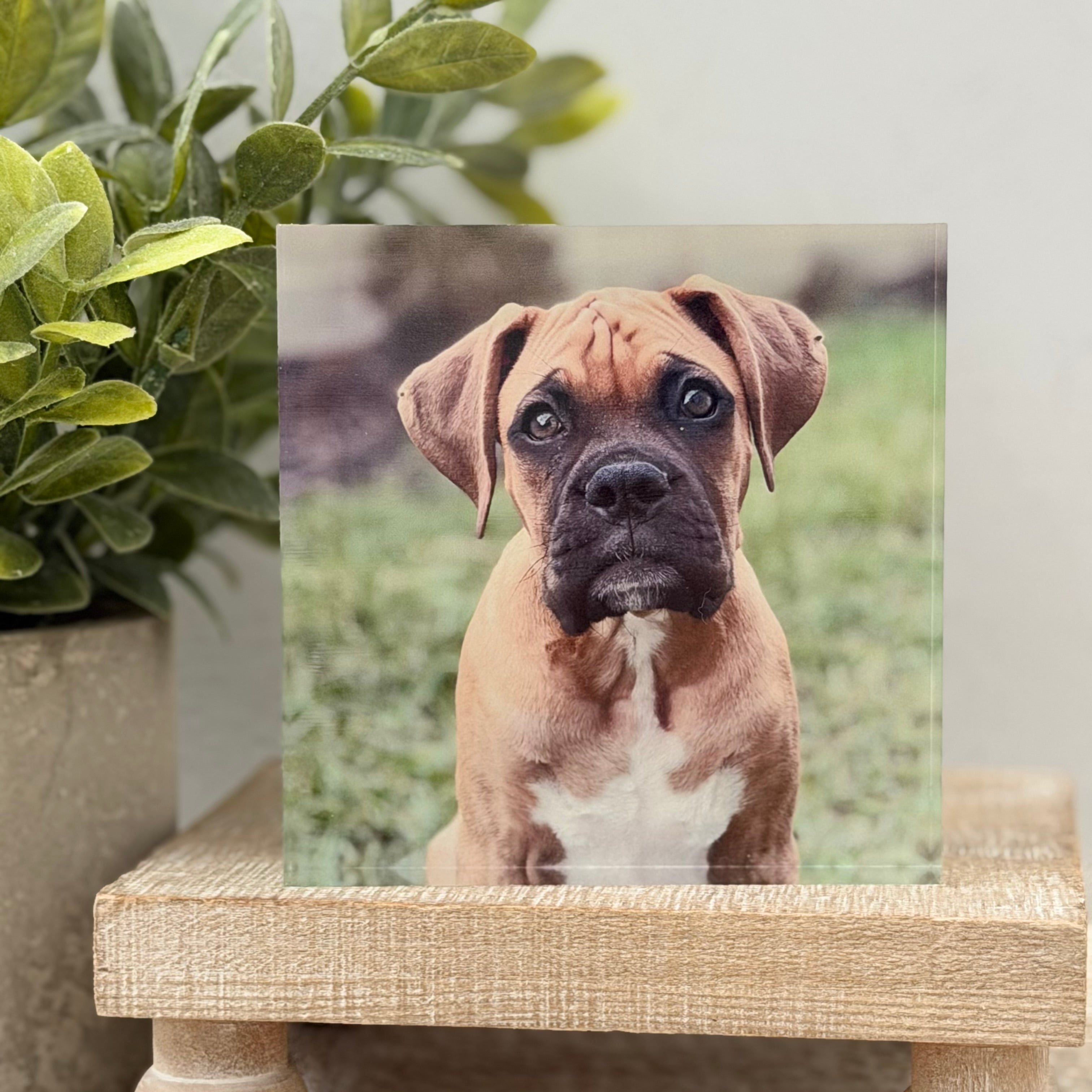 Personalized Square Photo Block