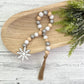 Classic Winter Themed Wooden Bead Garland