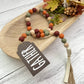 Fall Themed Wooden Bead Garland