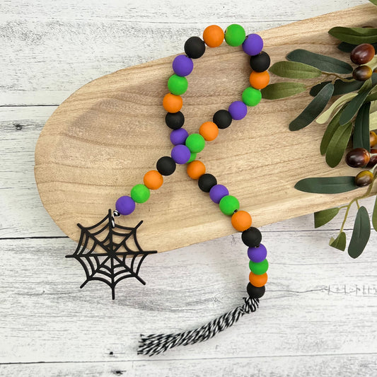 Halloween Wooden Bead Garland