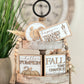Neutral Thanksgiving Themed Tiered Tray Decor Bundle