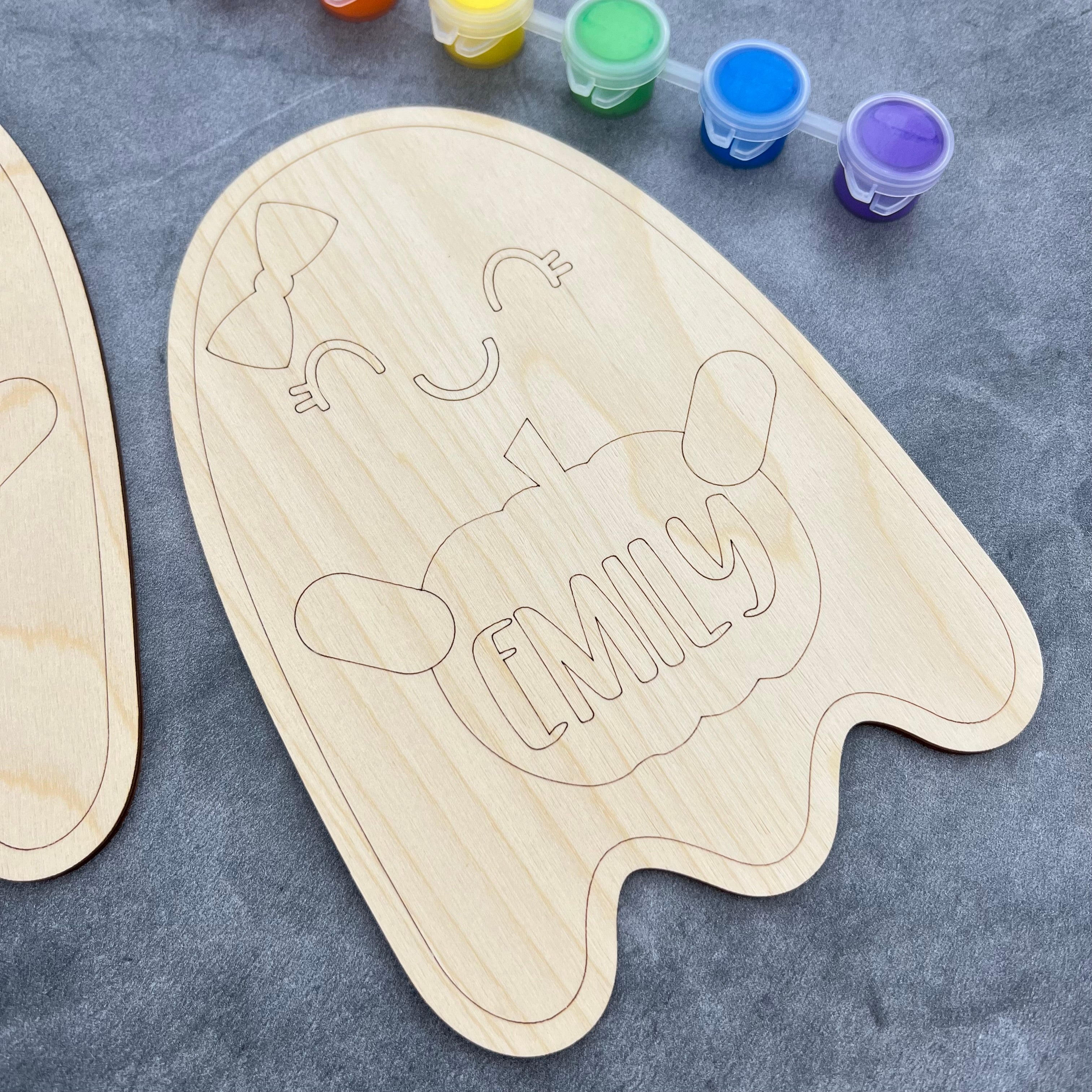Personalized DIY Halloween Craft Paint Card